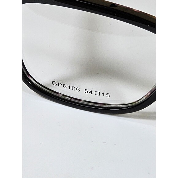 GIANNI PO WOMEN'S EYEGLASSES GP6 106 54-15 140 Blk/ Purple Tort NWT DEMO LENSES - Picture 7 of 16